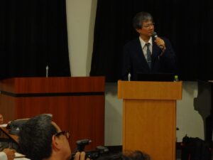 講演（奥村明之進教授）