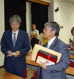 奥村明之進教授と松浦成昭教授